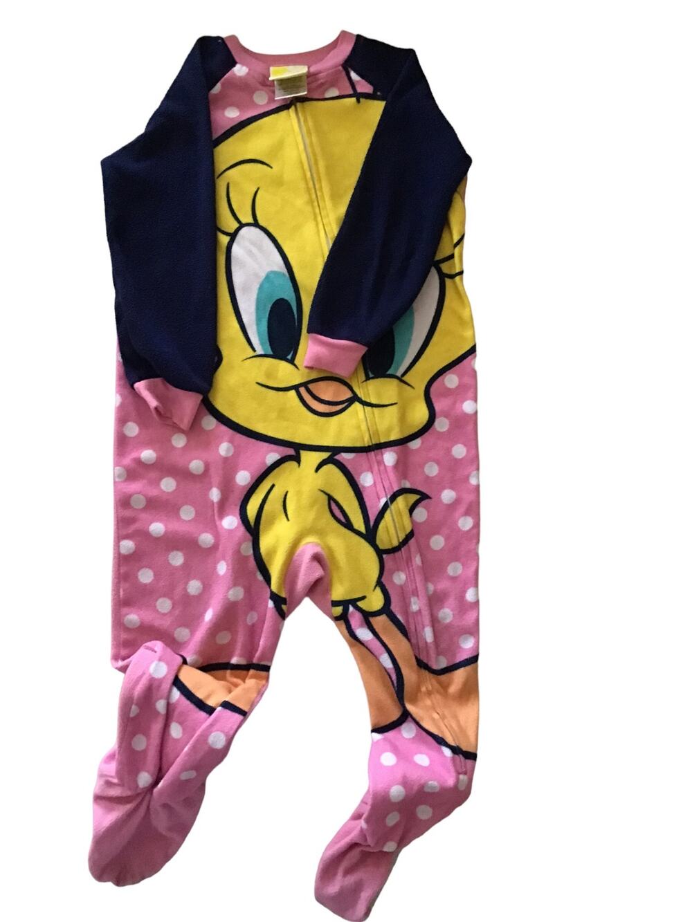 Tweety One Piece Zip Up Sleeper Size 4T